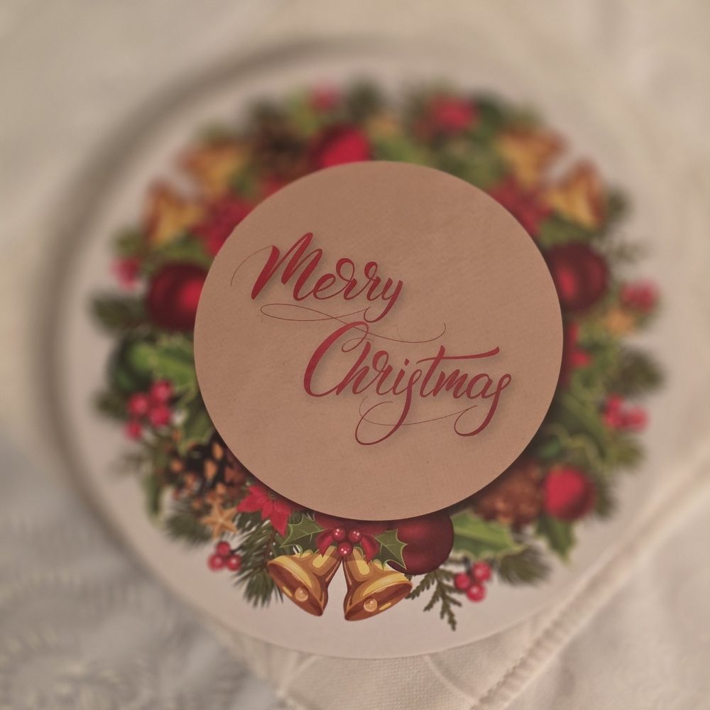 Festive Christmas Wreath Card
